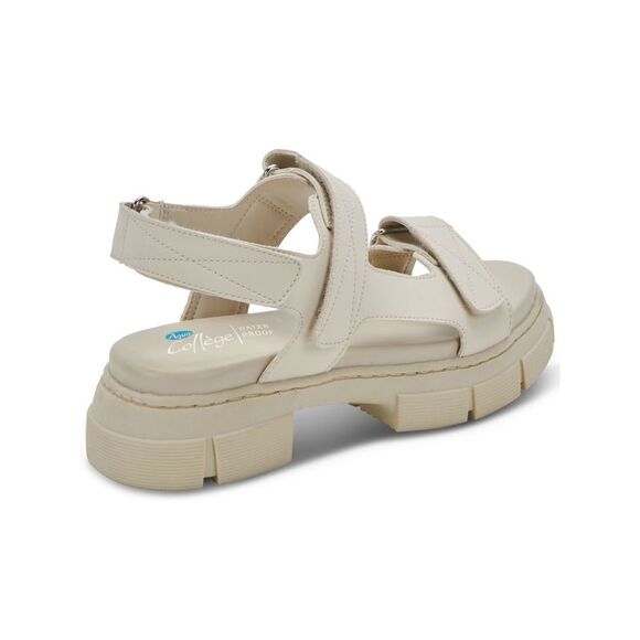 AQUA COLLEGE Womens Ivory Hux Round Toe Platform Slingback Sandal 11 M - Picture 3 of 4